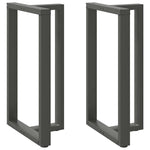 ZNTS Bar Table Legs T-Shaped 2 pcs Anthracite 60x35x cm Steel 4013094