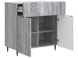 Sideboard Grey Sonoma 66 x 34.5 x 92 cm Engineered Wood 894411