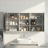 Bathroom Cabinet Set 3 pcs 140 x 14.5 x 70 cm Engineered wood 3403779