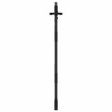 Garden Gate with Lock Black 85 x 125 cm Powder-coated steel 42015870