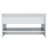 Coffee Table High Gloss White 80x50x40 cm Engineered Wood 809662