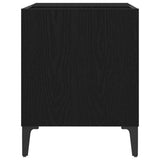 Record Cabinet Black Oak 84.5 x 38 x 48 cm Engineered Wood 862867