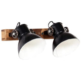 320513 Industrial Wall Lamp Black 45x25 cm E27