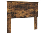 Bed Frame with Headboard Smoked Oak 90 x 190 cm Engineered Wood 3411363
