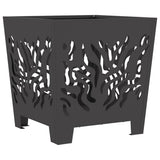 Fire Pit Black 40 x 40 x 40 cm Steel 858912
