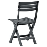 Folding Garden Chairs 2 pcs Plastic Anthracite 48787