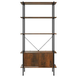 5-Tier Shelving Unit with Cabinet 80x40x163 cm Steel and Engineered Wood 336356