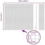 Fence and Post Silver 0.5 x 25 m Steel 3336348