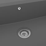 ZNTS Kitchen Sink Grey 790x500x193 mm Granite 147054
