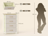 Wood Storage Chest of Drawers 95750489