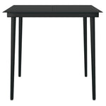3 Piece Garden Dining Set Black 3099395