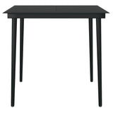 3 Piece Garden Dining Set Black 3099395