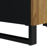 Sideboard with 4 Doors 60x33x75 cm Solid Wood Mango 352920