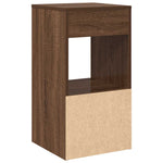 ZNTS Bedside Cabinets with Drawer 2 pcs Brown Oak 35x34x66.5 cm 858726