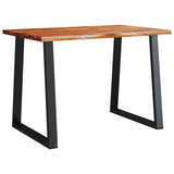 Dining Table with Live Edge 110x70x75 cm Solid Wood Acacia 353288
