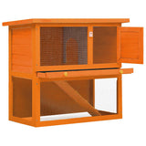 Outdoor Rabbit Hutch Small Animal House Pet Cage 1 Door Wood 170158