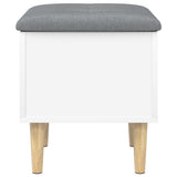 Storage Bench White 42x42x46 cm Engineered Wood 835061