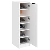 Shoe Cabinet White 30x35x100 cm Engineered Wood 811430
