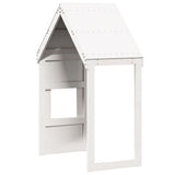Kids' Bed Roof White 55x84x132 cm Solid Wood Pine 846895