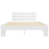 Bed Frame without Mattress White 140x200cm Solid Wood Pine 283157