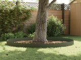 Lawn Edging 10 pcs 103 x 25 cm Steel Olive Green 8008702