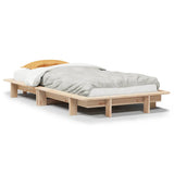 Bed Frame without Mattress 90x200 cm Solid Wood Pine 850668