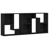 Bookcase Black Oak 67x24x161 cm Engineered Wood 862485