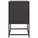 Bedside Cabinets 2 pcs Black 36x39x60.5 cm Steel 846447