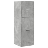 Apothecary Cabinet Concrete Grey 40x41x118 cm Engineered Wood 855199