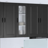 Dishwasher Panel Kalmar Black 40 x 31 x 100 cm Engineered Wood 884745