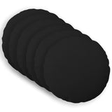 Cushion with Pillow HEERLEN 6 pcs Black Fabric 929634