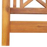 Garden Swing Bench Brown 119 x 35 x 47cm Solid Acacia wood 4105528