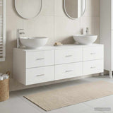 Bathroom Furniture Set 3 pcs White 49.5 x 44.5 x 65 cm 3405891