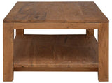 Coffee Table Natural 100 x 50 x 40 cm Solid Teak Wood 42024252
