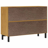 Drawer Cabinet FLAM 110x40x80 cm Solid Wood Pine 376071