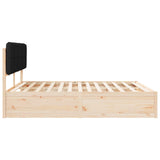 Bed Frame with Upholstered Headboard Black 180 x 200 cm 3398181