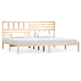 Bed Frame Natural Wood Solid Pine Wood 200 x 200 cm Lovely Design 3101043
