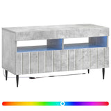 LED TV Cabinet Concrete Grey Engineered Wood 896558
