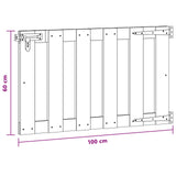 Garden Gate 100 x 60 cm WPC and Aluminium Black 42039041