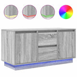 TV Cabinet with LED Lights Grey Sonoma 100x41x50 cm 861414