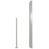 Patio Retractable Side Awning 120x500 cm Grey 48392