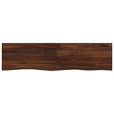 Live Edge Table Top 130 x 30 x 3.5 cm Rectangular Dark Brown 938416