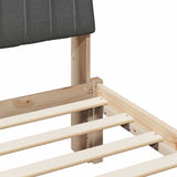 Bed Frame with Headboard Brown 180 x 200 cm Solid Pine Wood 3394404