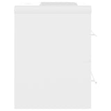 Sink Cabinet with Built-in Basin White Engineered Wood 3099032