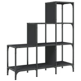 Bookcase Black 92x30x102 cm Engineered Wood and Metal 845436