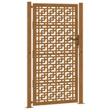 Garden Gate 100x200 cm Weathering Steel Cross Design 4101008