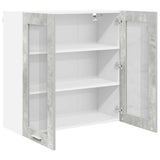 Hanging Cabinet Concrete Grey 80 x 31 x 80 cm Engineered Wood 884325