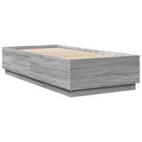 Bed Frame without Mattress Grey Sonoma 100x200 cm 3209721