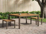 Coffee Table Natural and Coffee 100 x 100.5 x 45 cm 901291