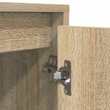 TV Cabinet with LED Lights Sonoma Oak 160,5x41x50 cm 3328428